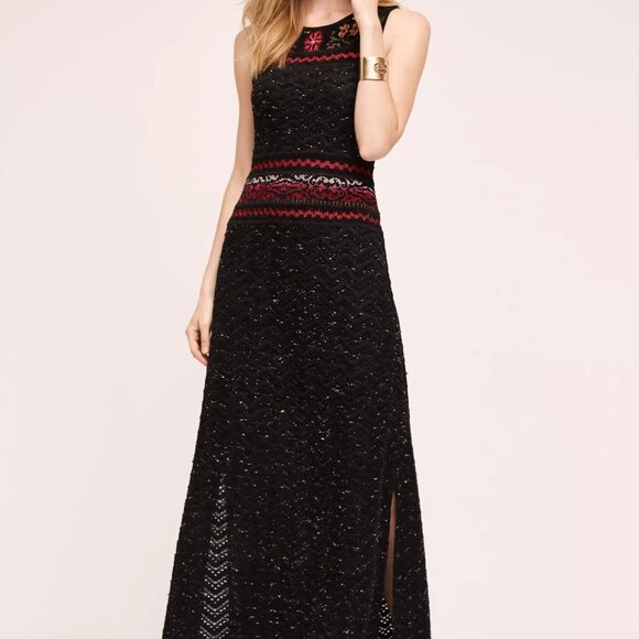 Anthropologie Cecelia Prado Designer Rowan Maxi Handmade Knit Sweater Dress XSP - Picture 10 of 11